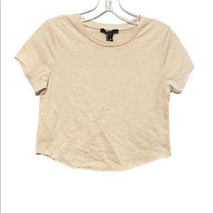 Forever 21 Natural Colored Crop Top Size S